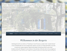 Tablet Screenshot of bergerie.de